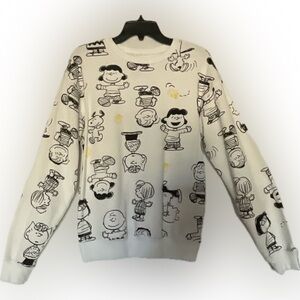 White 🥜PEANUT🥜Graphic Sweater